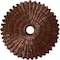 Ekena Millwork Eryn Ceiling Medallion (Fits Canopies up to 4"), 24 3/4"OD x 3 1/4"ID x 1 7/8"P, Copper Penny CM24ENCPS - alternate 1